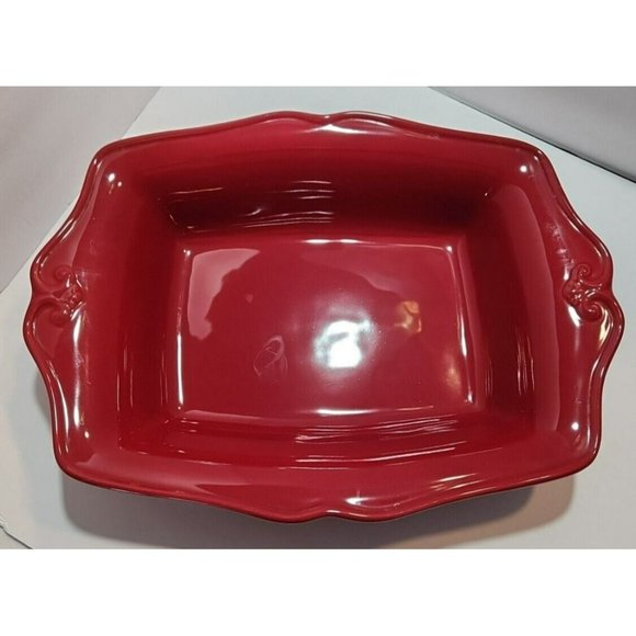 Princess House Pavillion Berry Deep Dish Rectangular Baking Dish - Picture 2 of 16